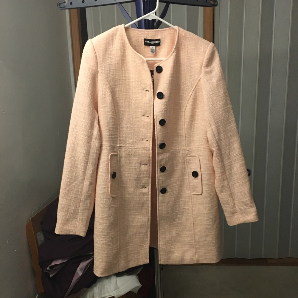 NWT Karl Lagerfeld Tweed Jacket Size 4